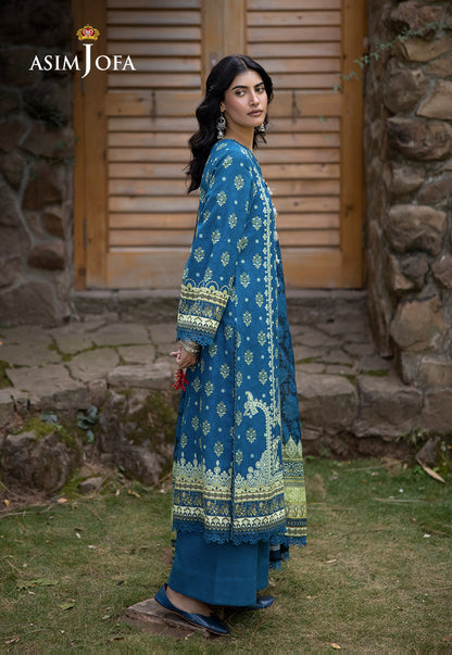 AJUW-50 PRINTED KHADDAR 3 Pcs