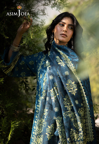 AJUW-50 PRINTED KHADDAR 3 Pcs