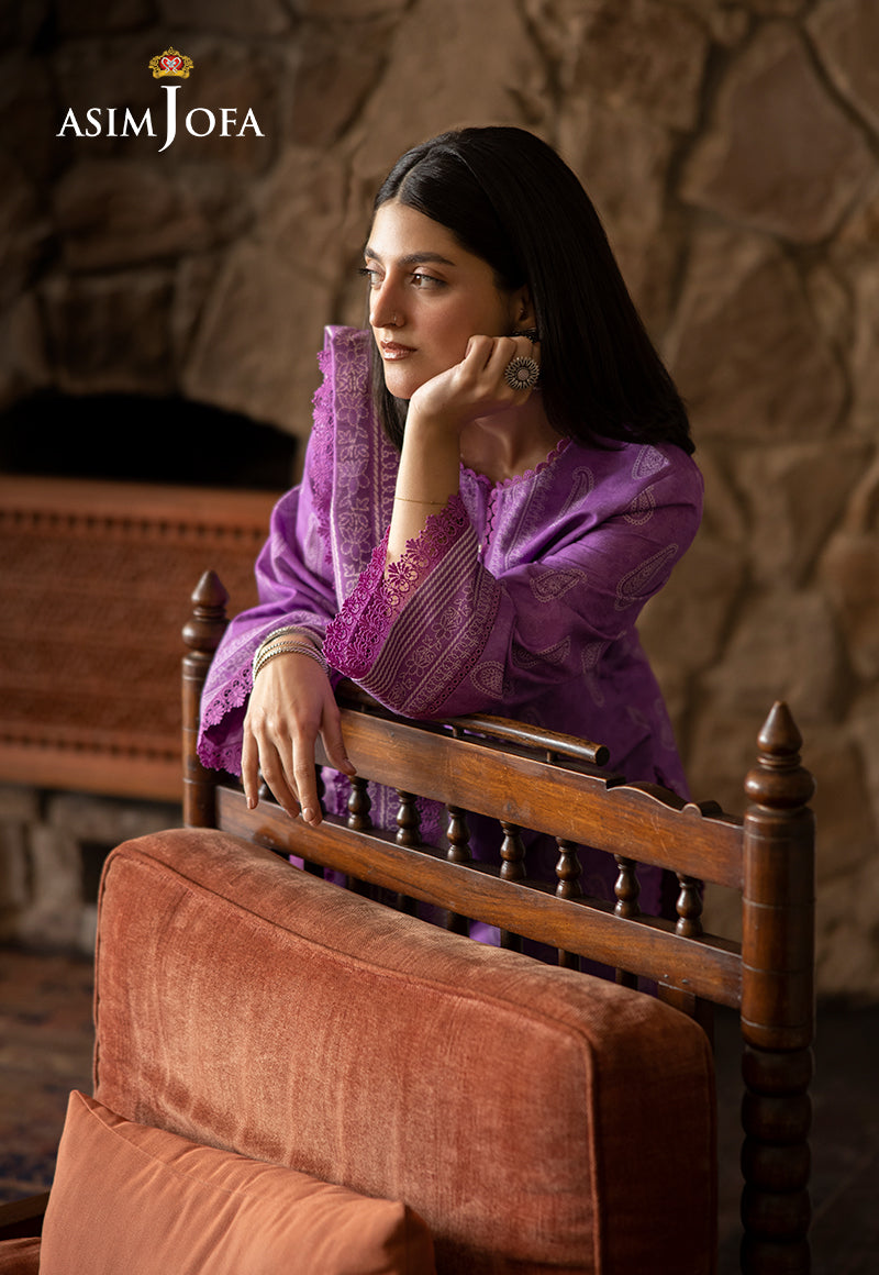 AJUW-34 PRINTED KHADDAR 3 Pcs