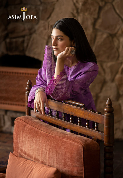 AJUW-34 PRINTED KHADDAR 3 Pcs