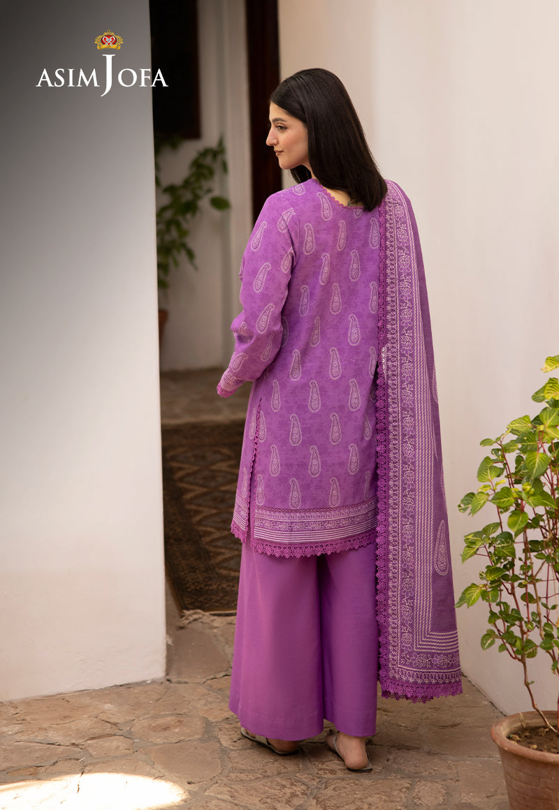 AJUW-34 PRINTED KHADDAR 3 Pcs