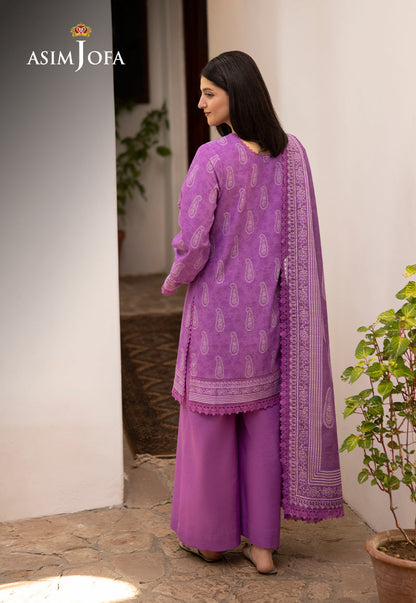 AJUW-34 PRINTED KHADDAR 3 Pcs