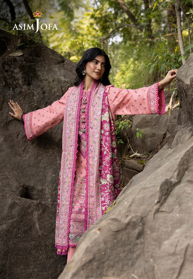 AJUW-41 PRINTED KHADDAR 3 Pcs