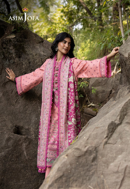 AJUW-41 PRINTED KHADDAR 3 Pcs