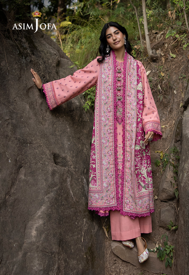 AJUW-41 PRINTED KHADDAR 3 Pcs