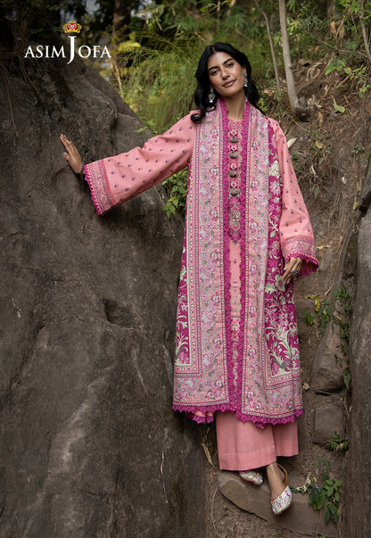 AJUW-41 PRINTED KHADDAR 3 Pcs