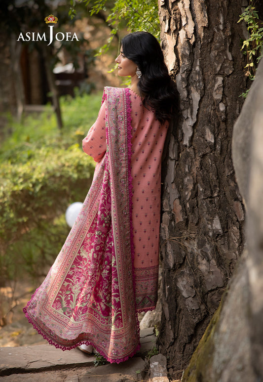 AJUW-41 PRINTED KHADDAR 3 Pcs
