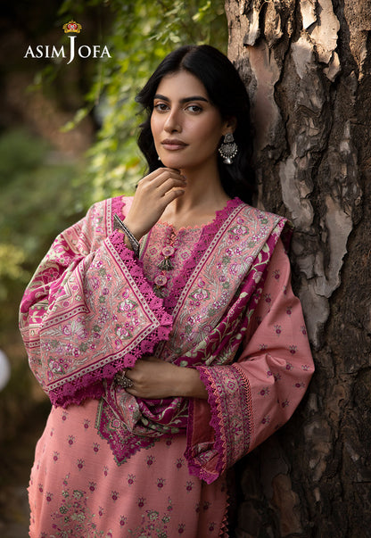 AJUW-41 PRINTED KHADDAR 3 Pcs
