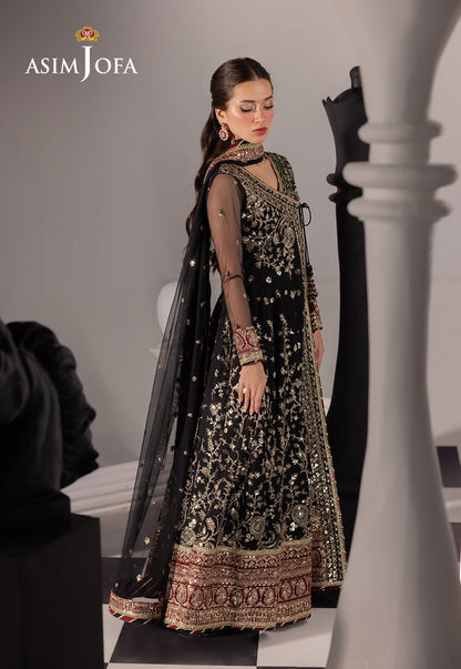 AJIZL-03 EMBROIDERED NET UNSTITCHED 3 PCS