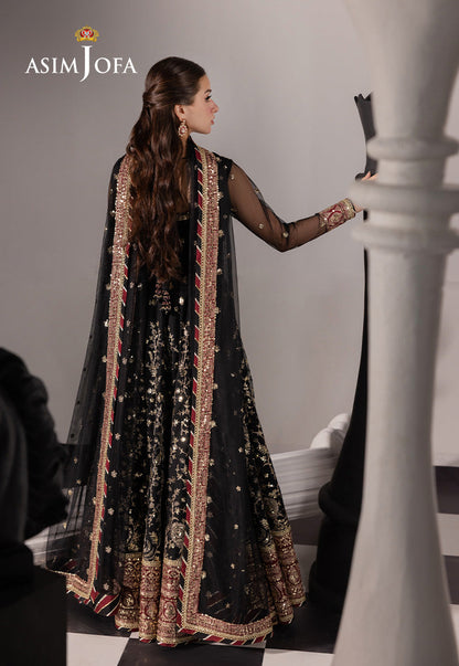 AJIZL-03 EMBROIDERED NET UNSTITCHED 3 PCS