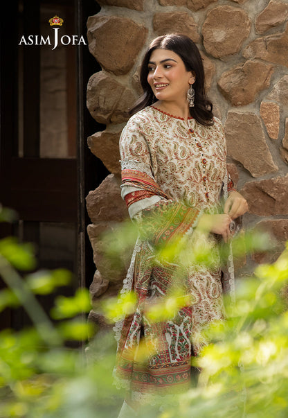 AJUW-44 PRINTED KHADDAR 3 Pcs