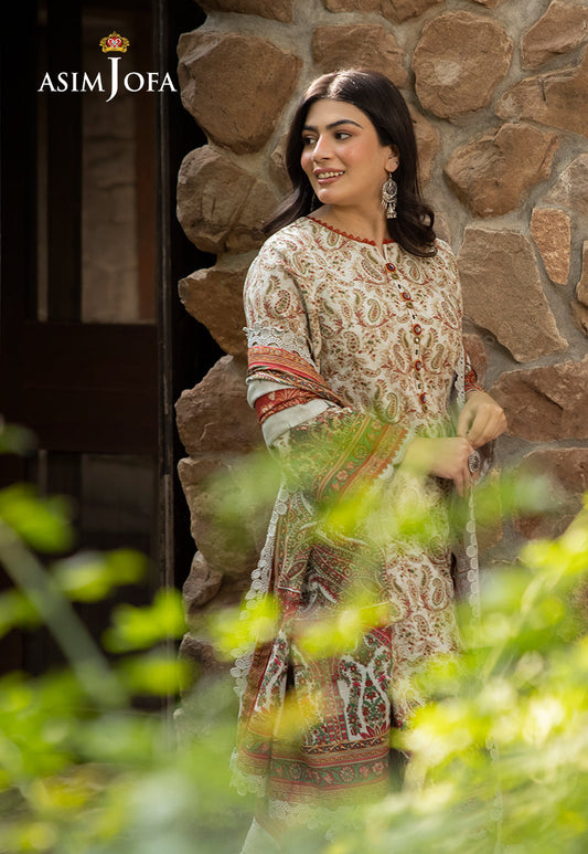 AJUW-44 PRINTED KHADDAR 3 Pcs