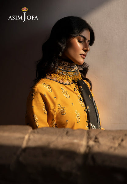 AJUW-38 PRINTED KHADDAR 3 Pcs