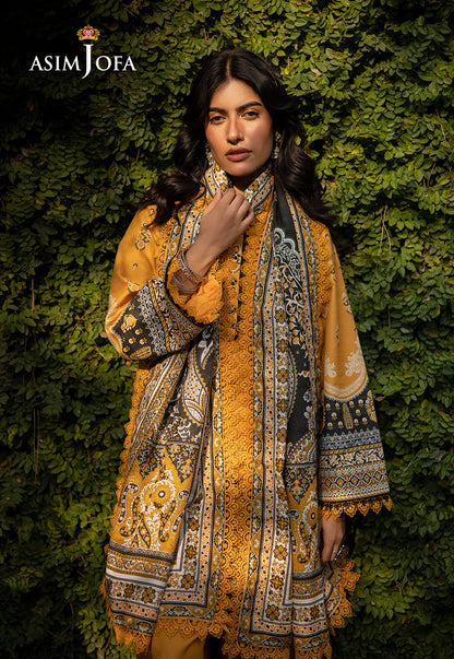 AJUW-38 PRINTED KHADDAR 3 Pcs