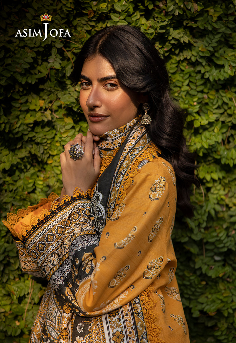 AJUW-38 PRINTED KHADDAR 3 Pcs
