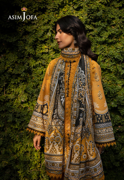 AJUW-38 PRINTED KHADDAR 3 Pcs