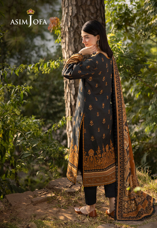 AJUW-37 PRINTED KHADDAR 3 Pcs