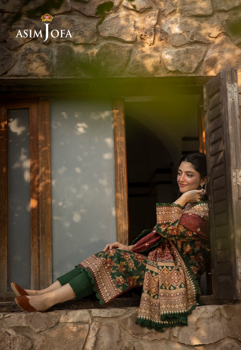AJUW-31 PRINTED KHADDAR 3 Pcs