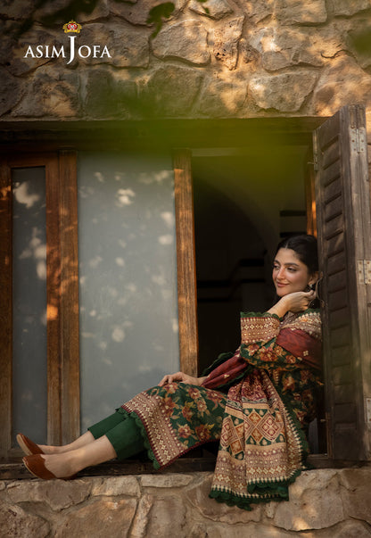 AJUW-31 PRINTED KHADDAR 3 Pcs