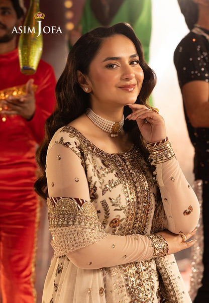 AJFO-11 EMBROIDERED NET UNSTITCHED 3 PCS