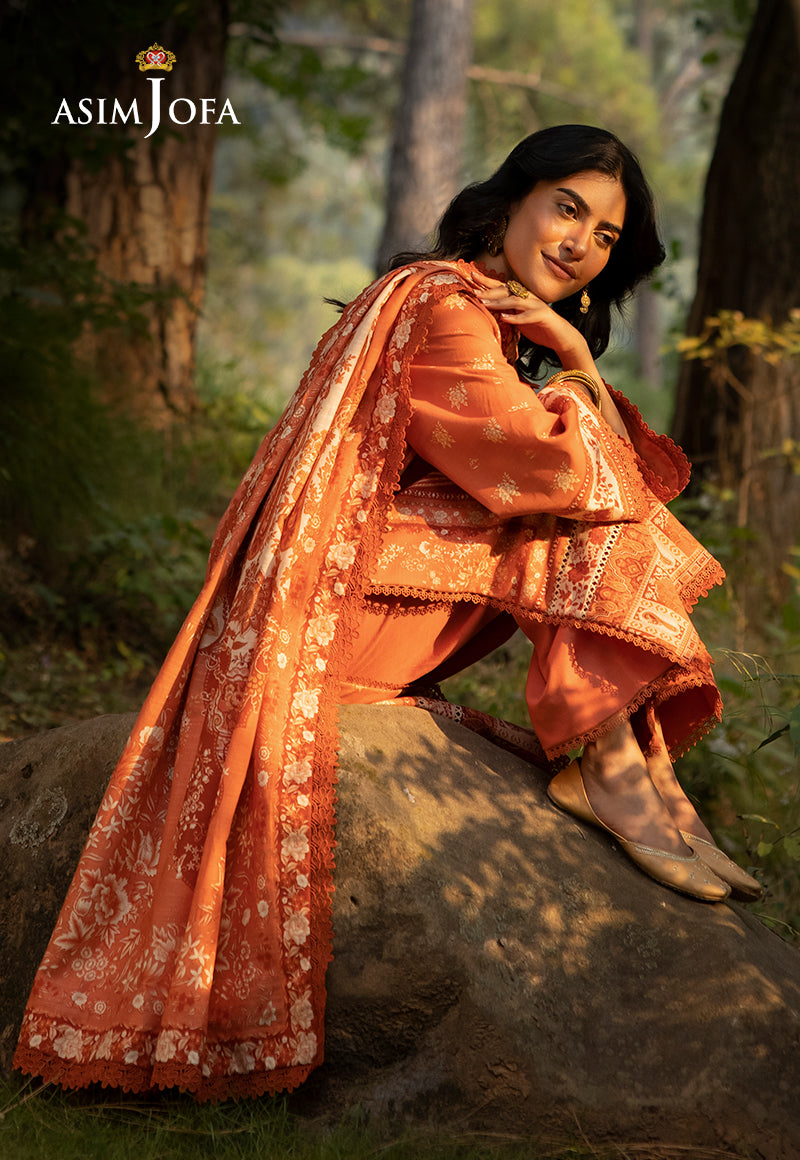 AJUW-39 PRINTED KHADDAR 3 Pcs