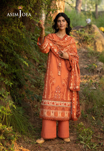 AJUW-39 PRINTED KHADDAR 3 Pcs