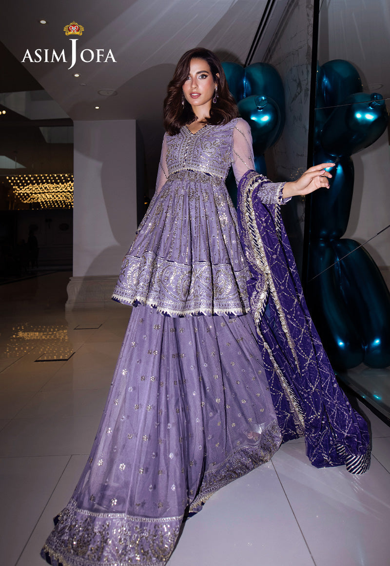 AJFF-02 EMBROIDERED NET 3 PCS