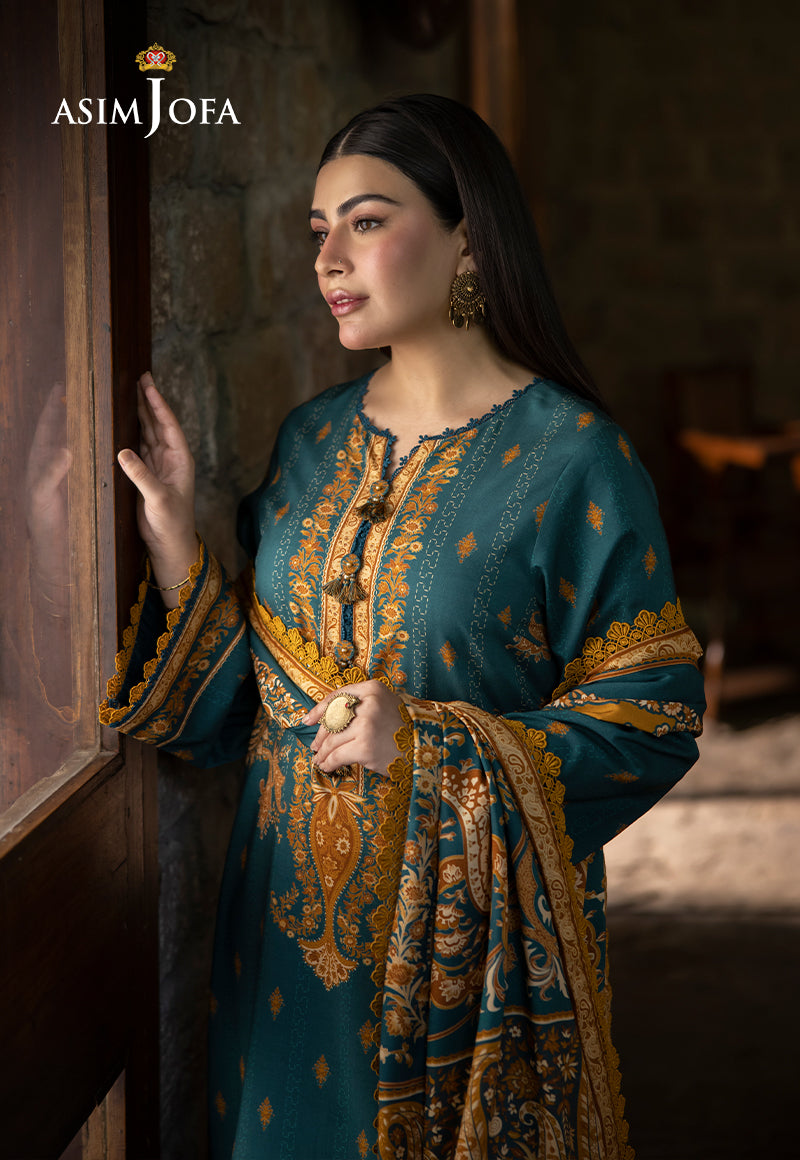 AJUW-66 PRINTED VISCOSE 3 Pcs