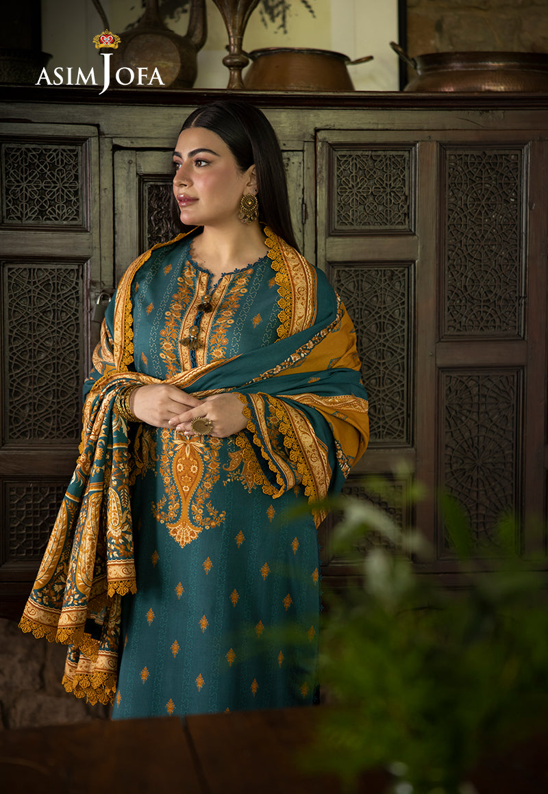 AJUW-66 PRINTED VISCOSE 3 Pcs