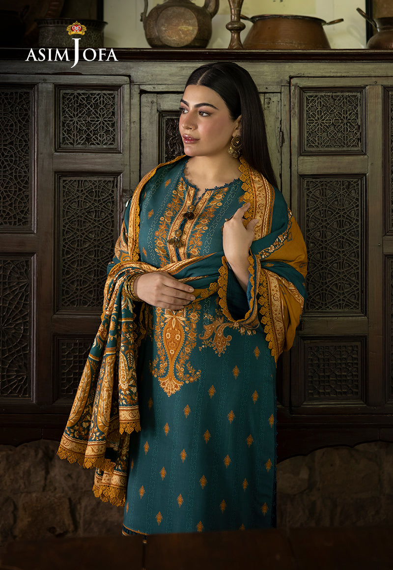 AJUW-66 PRINTED VISCOSE 3 Pcs