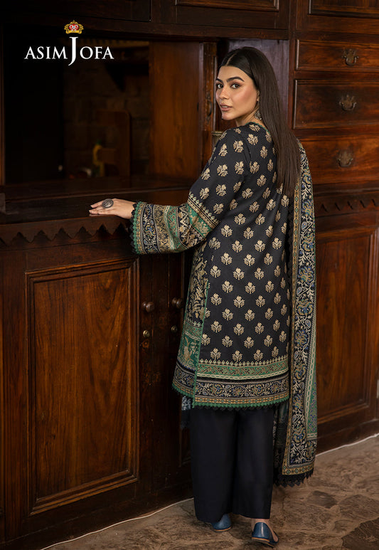 AJUW-62 PRINTED VISCOSE 3 Pcs