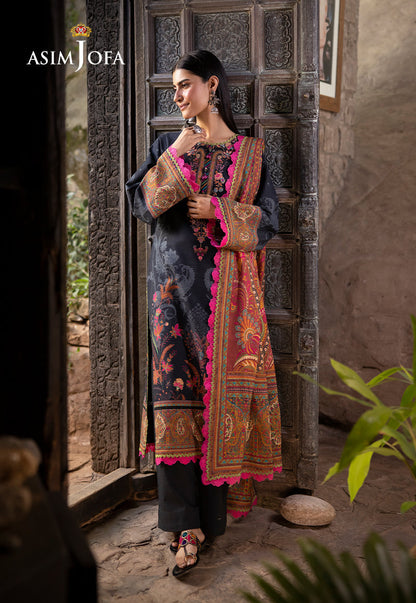 AJUW-60 PRINTED KHADDAR 3 Pcs