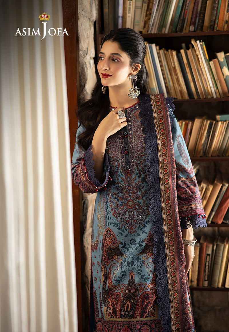 AJUW-01 EMBROIDERED KHADDAR 3 Pcs