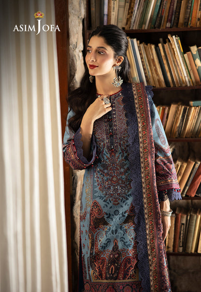 AJUW-01 EMBROIDERED KHADDAR 3 Pcs