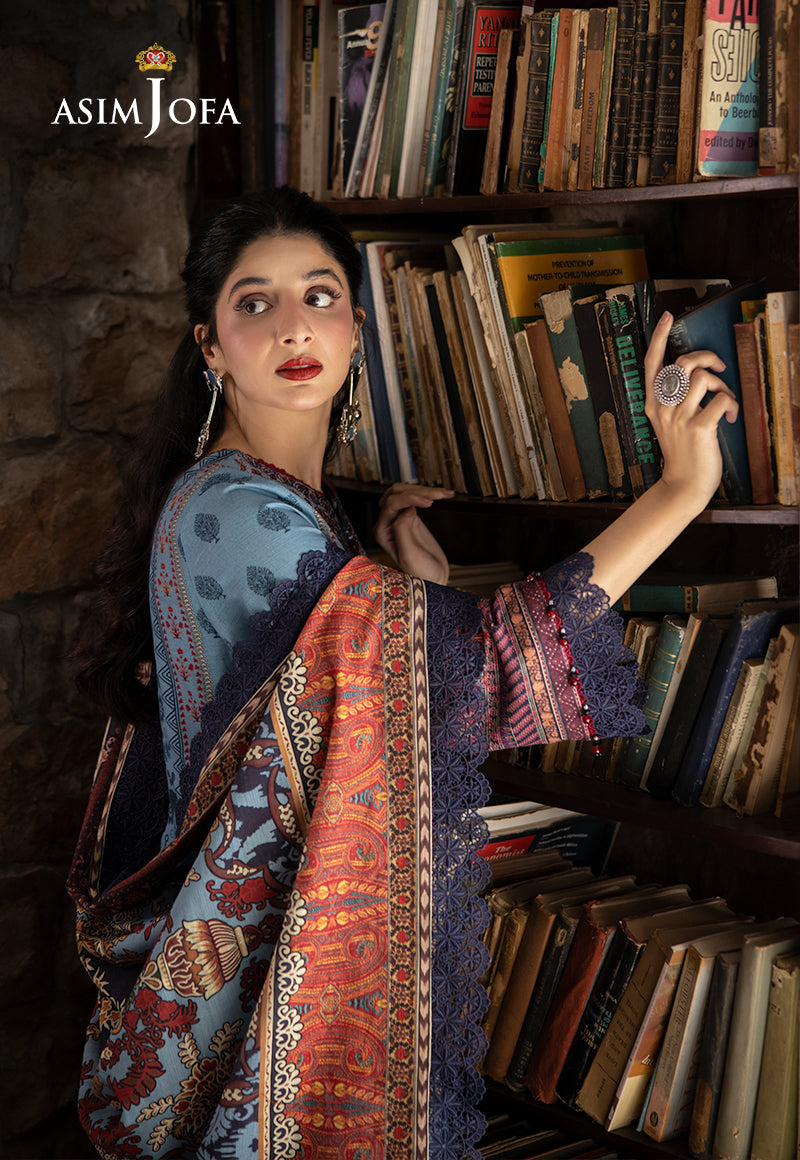 AJUW-01 EMBROIDERED KHADDAR 3 Pcs