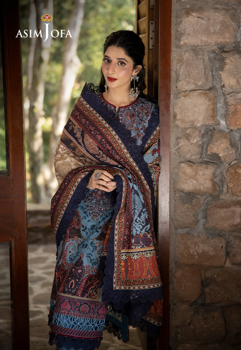 AJUW-01 EMBROIDERED KHADDAR 3 Pcs
