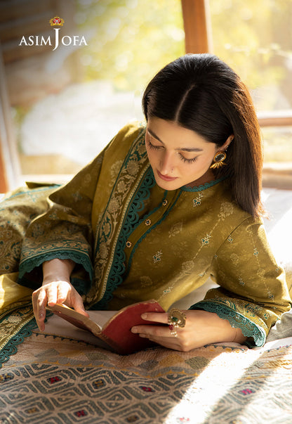 AJUW-49 PRINTED KHADDAR 3 Pcs