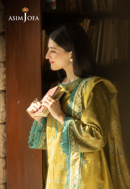 AJUW-49 PRINTED KHADDAR 3 Pcs