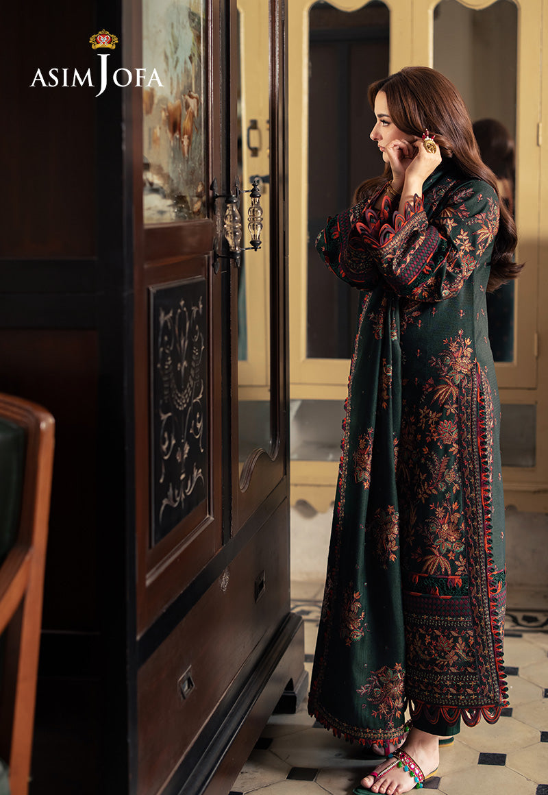 AJKI-01 EMBROIDERED TWILL 3 PC
