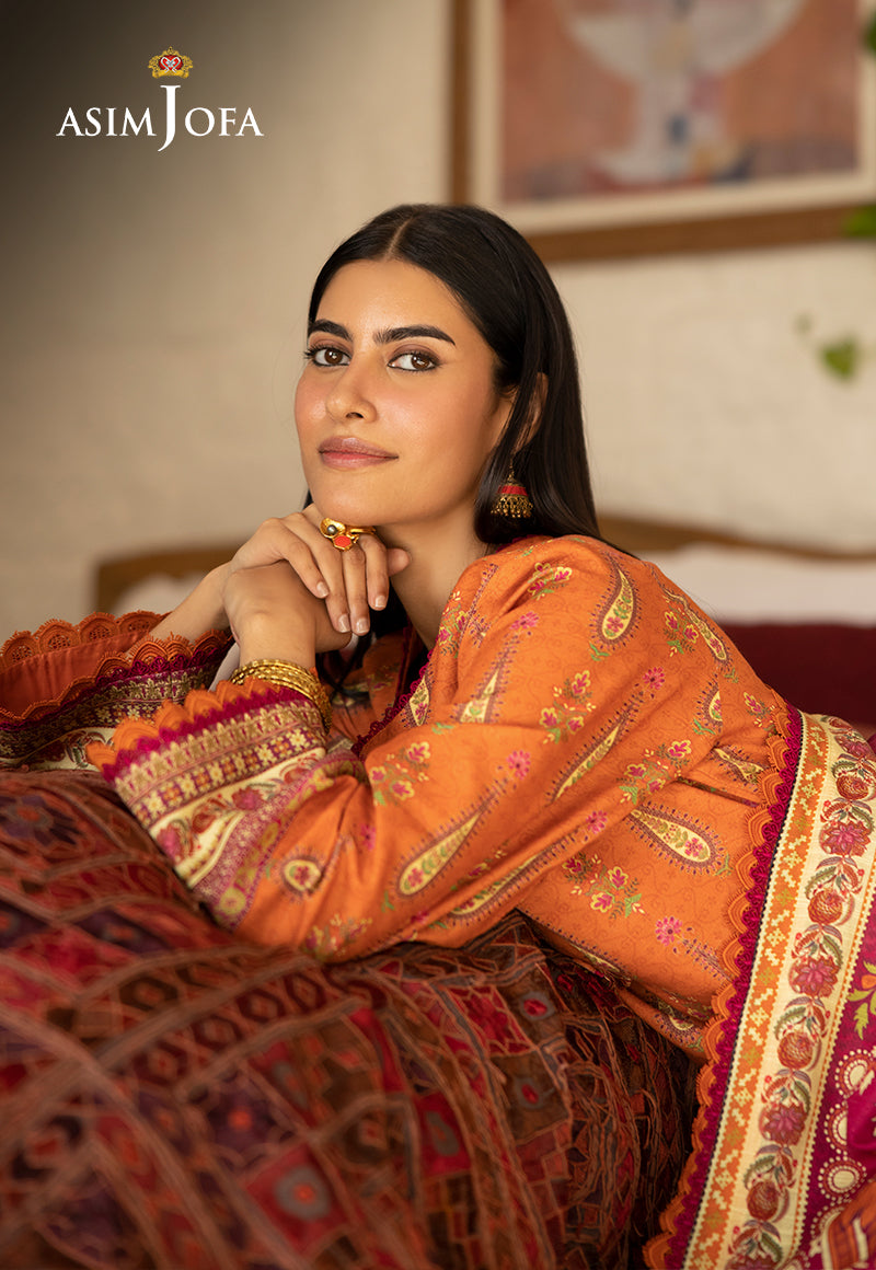 AJUW-54 PRINTED KHADDAR 3 Pcs