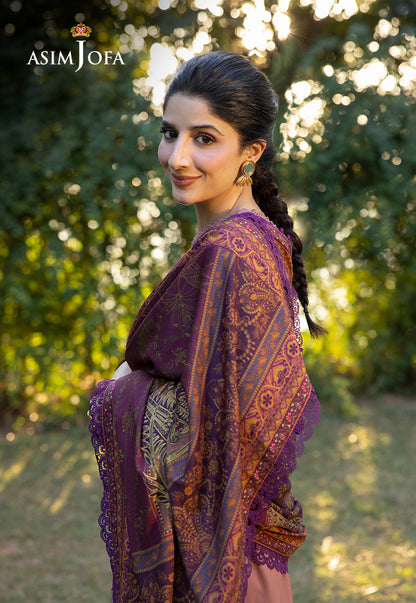 AJUW-30 EMBROIDERED VISCOSE 3 Pcs