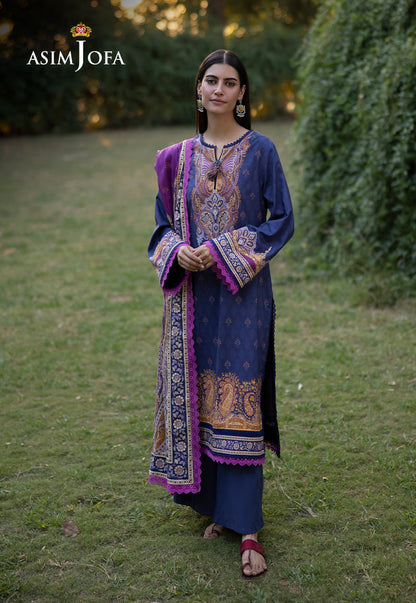 AJUW-67 PRINTED VISCOSE 3 Pcs