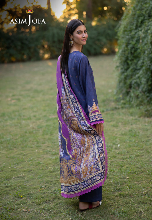 AJUW-67 PRINTED VISCOSE 3 Pcs