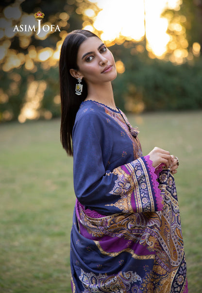 AJUW-67 PRINTED VISCOSE 3 Pcs