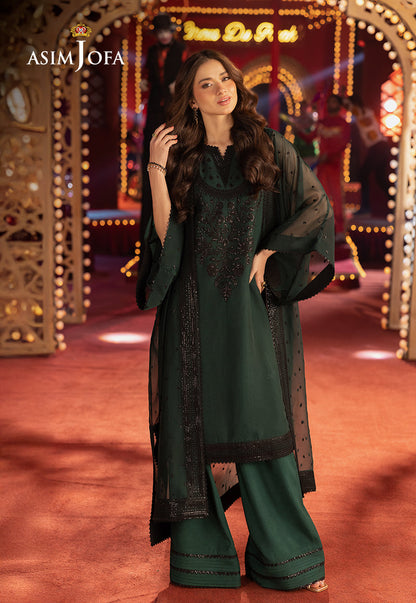 AJLLF-06 Embroidered Chiffon 2 Pcs