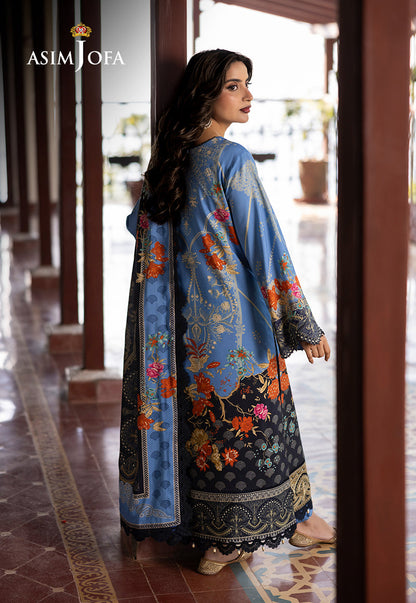 AJUW-25 EMBROIDERED VISCOSE 3 Pcs