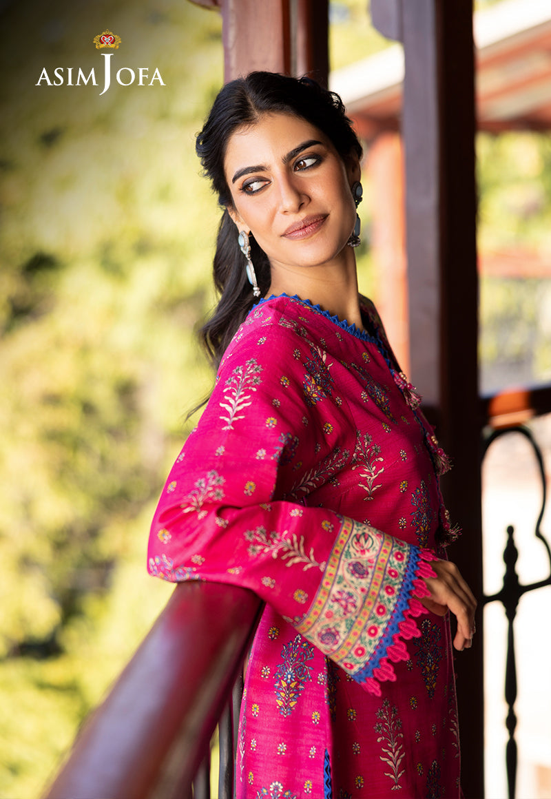 AJUW-55 PRINTED KHADDAR 3 Pcs