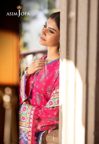 AJUW-55 PRINTED KHADDAR 3 Pcs