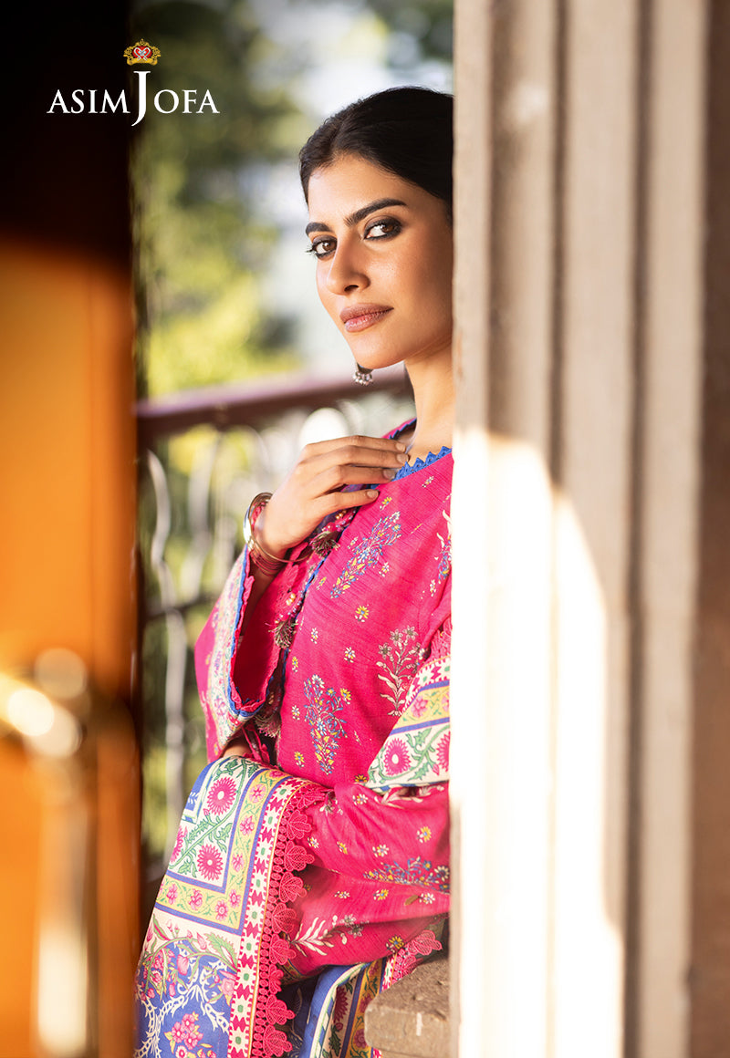 AJUW-55 PRINTED KHADDAR 3 Pcs