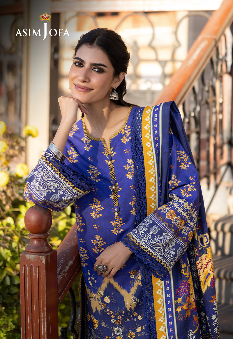AJUW-68 PRINTED VISCOSE 3 Pcs